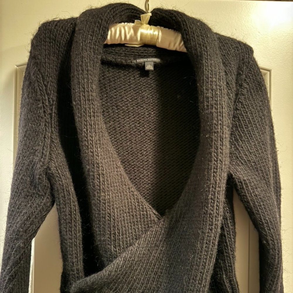 Chunky wool double breasted sweater